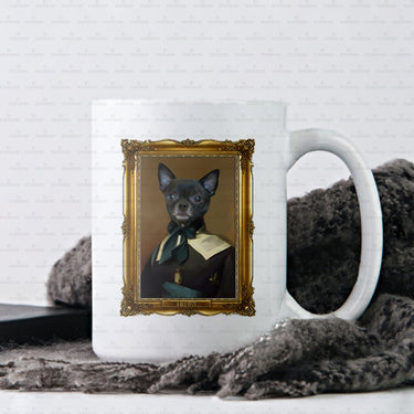 Personalized Dog Gift Idea - Royal Dog's Portrait 4 For Dog Lovers - White Mug